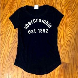 Abercrombie kids sparkle letter girls medium tee